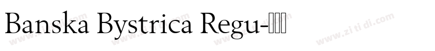 Banska Bystrica Regu字体转换